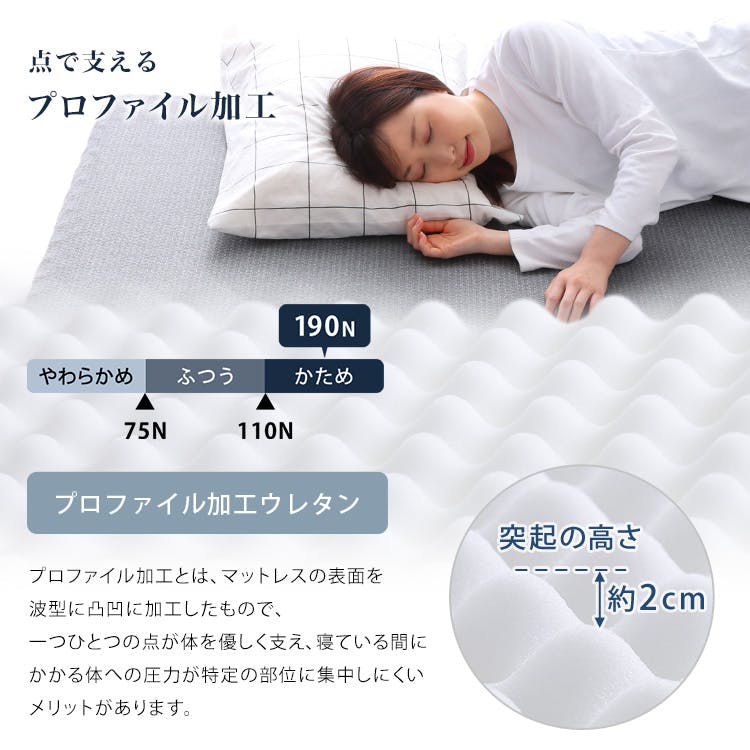 HomeTaste 高反発プロファイルウレタン【Beleza10-ベレーザ・テンー