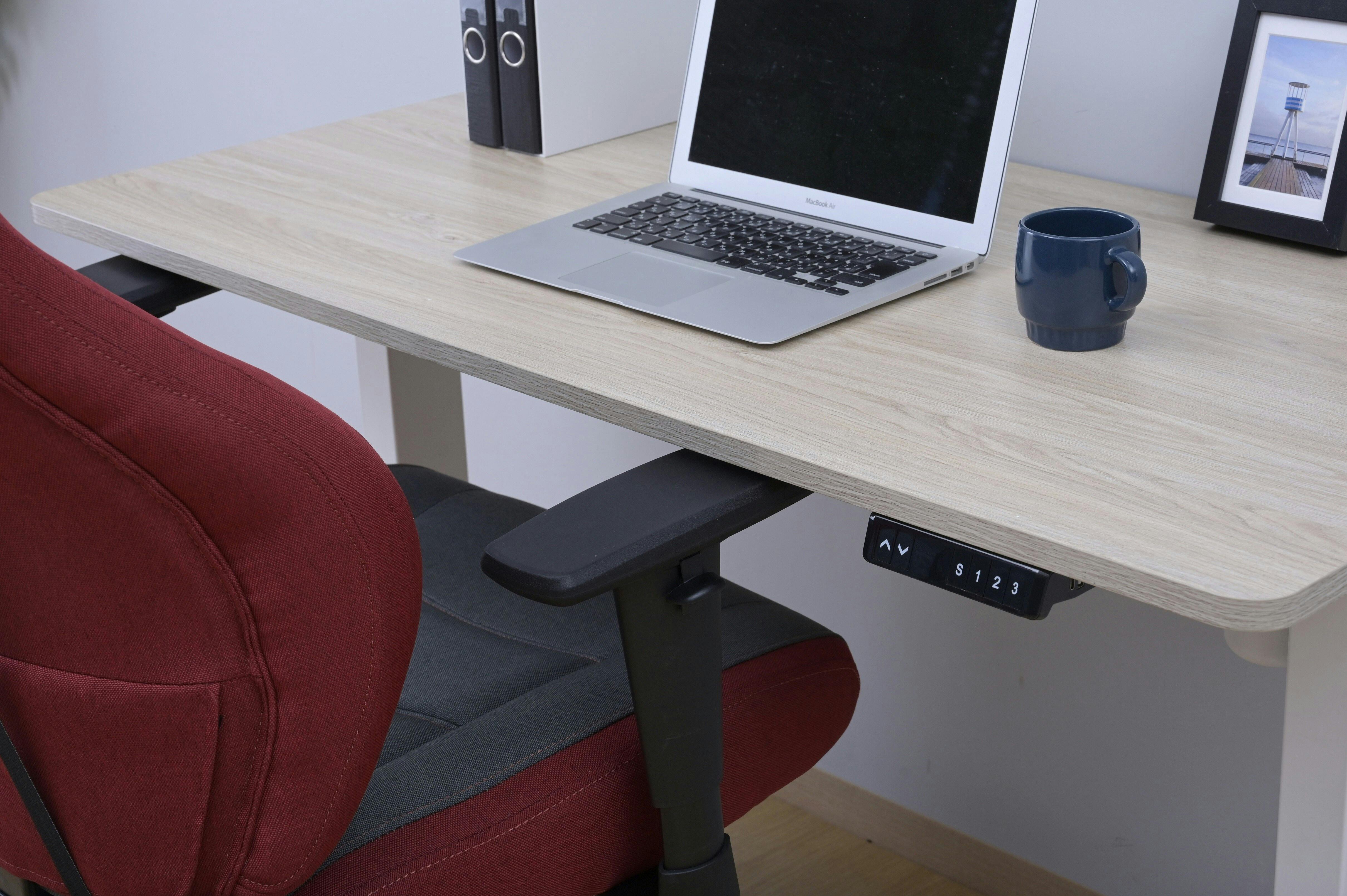 YAMAZEN(山善) 電動昇降デスクエントリーモデル AED1260(WO/MWH) R9P61