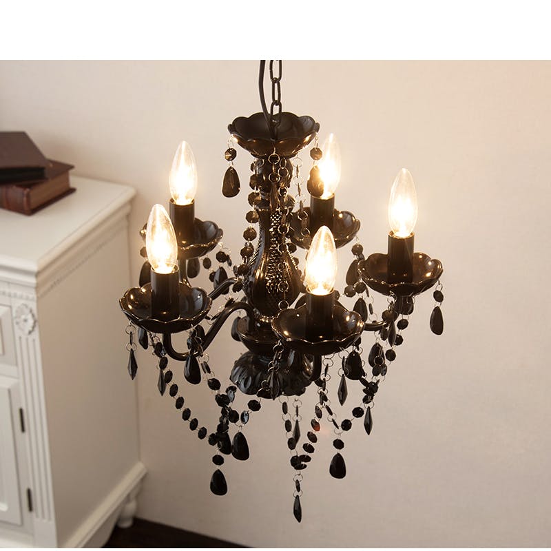 萩原スリーアイ HAGIHARA シャンデリア5灯 NL-8605CL クリア