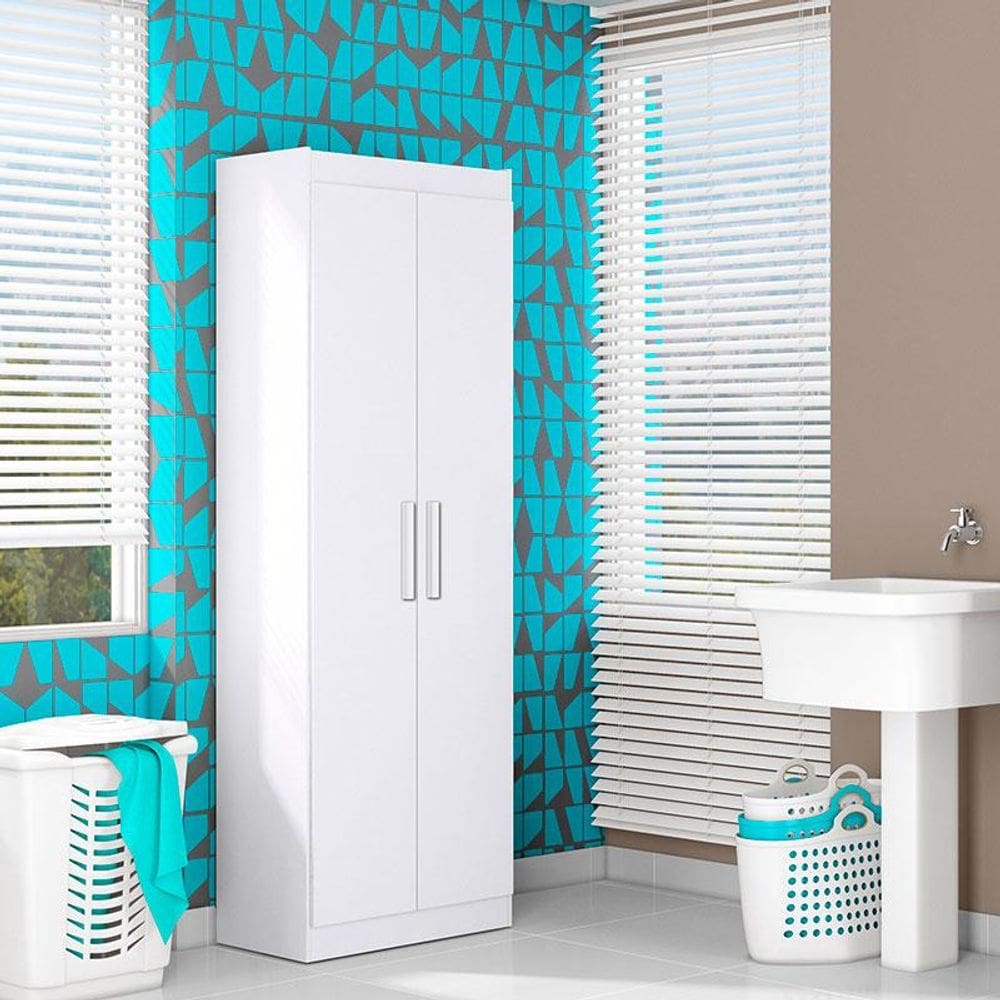 Armário Multiuso 2 Portas 2000191 Branco Brilho | Casas Bahia