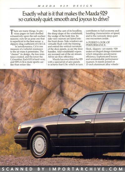 1988 Mazda 929 Brochure (Late Version) - ImportArchive