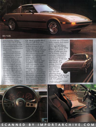 1983 Mazda Full Lineup Brochure (Late Version w/ 626) - ImportArchive