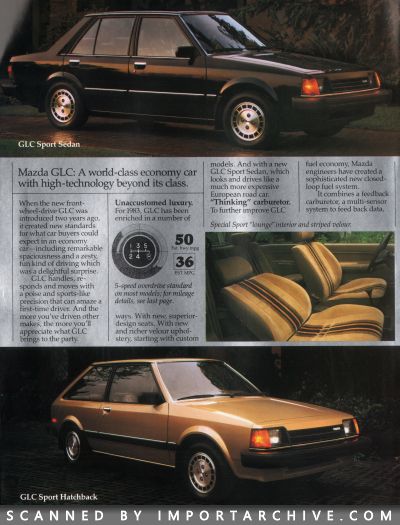 1983 Mazda Full Lineup Brochure (Late Version w/ 626) - ImportArchive