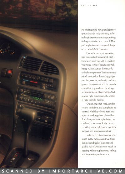 1993 Mazda MX-6 Brochure - ImportArchive