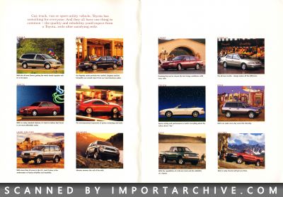 1998 Toyota Full Lineup Brochure (Early Version) - ImportArchive