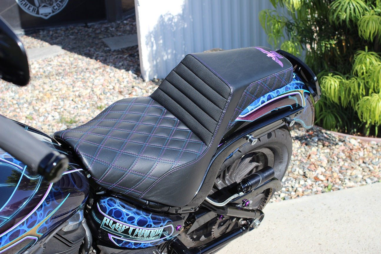 Imzz x Saddlemen Seat for M8 FXBB w/Upgraded FXLR or Heritage Gas