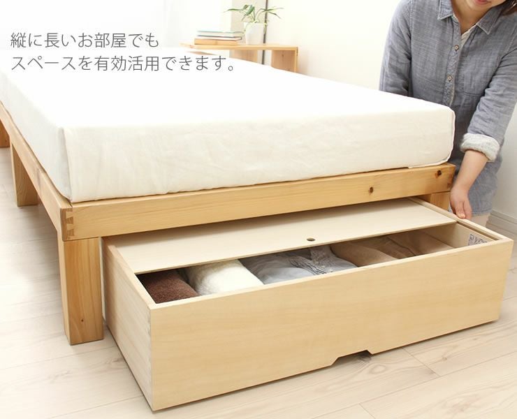 ベッド下の収納スペースにNBシリーズ収納ボックス（ その他ベッド
