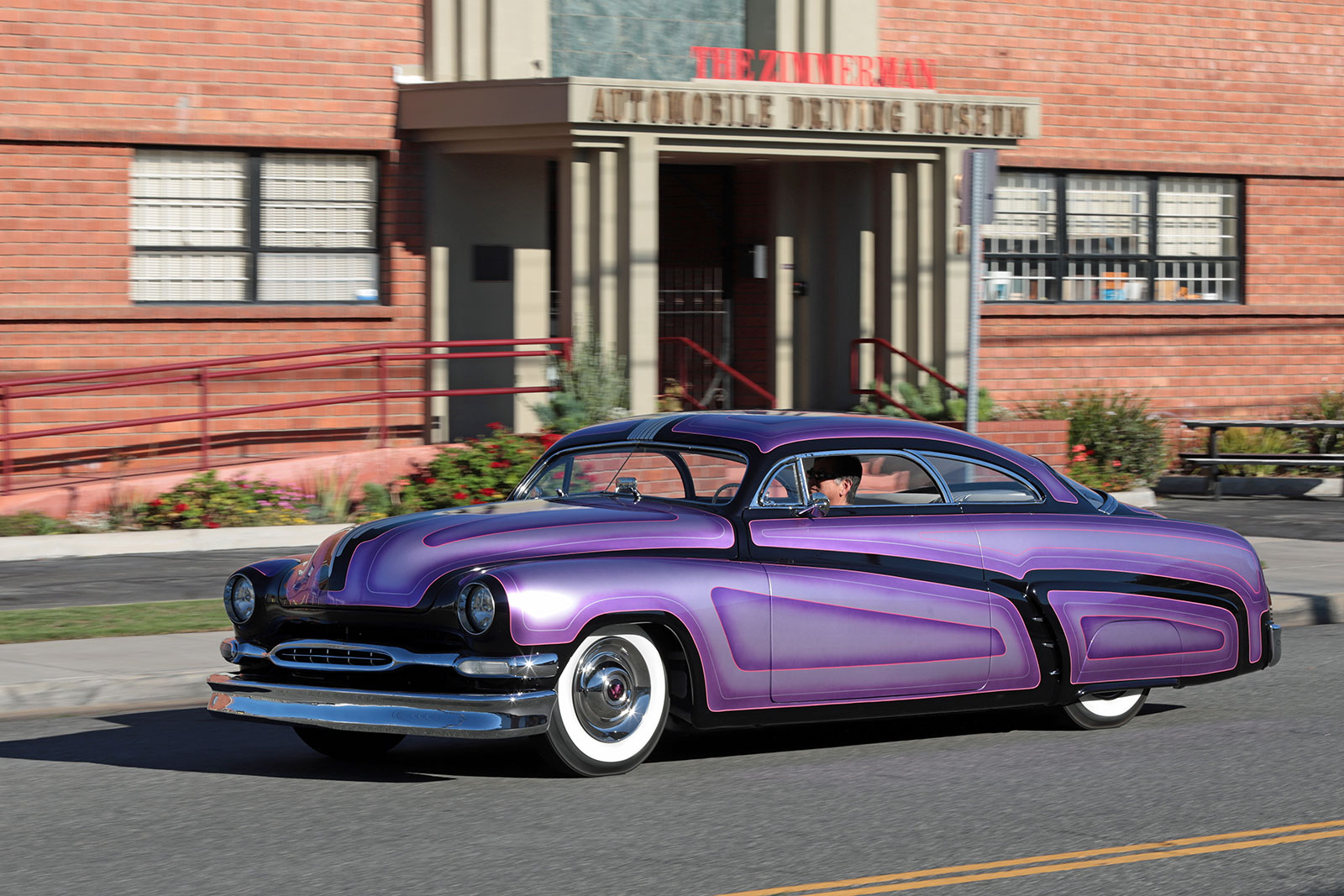 Purple Reign: Custom Pinstriped Merc Coupe