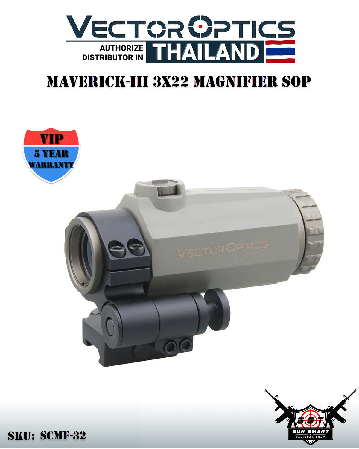 MAVERICK-III 3X22 MAGNIFIER SOP - VectorOpticsThailand
