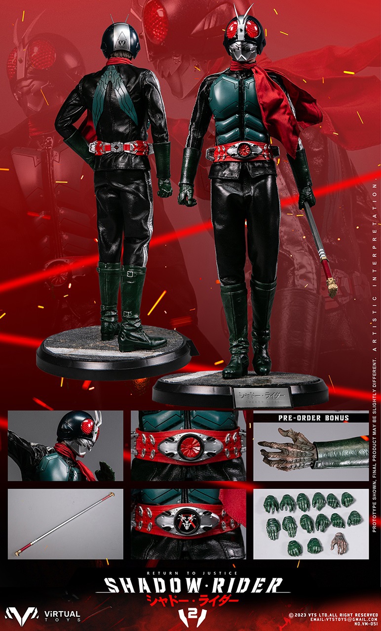 พร้อมส่ง] VTS TOYS VM-051 1/6 ：Shadow Rider V2 - Toxtoysshop