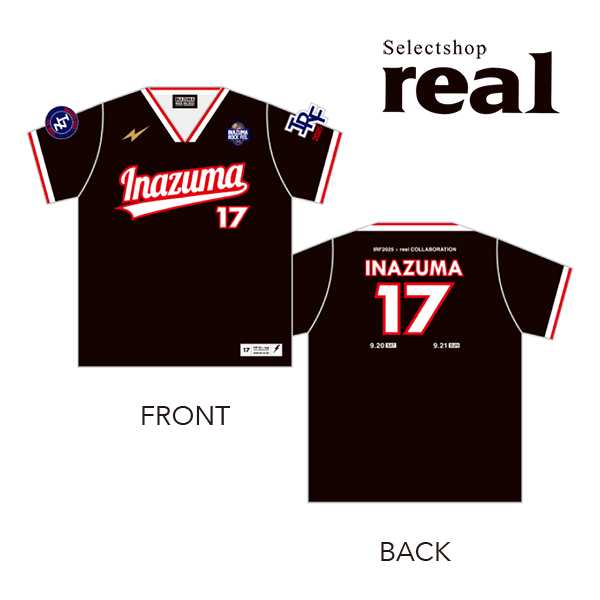 イナズマロック フェス 2025」× real コラボTシャツ販売決定