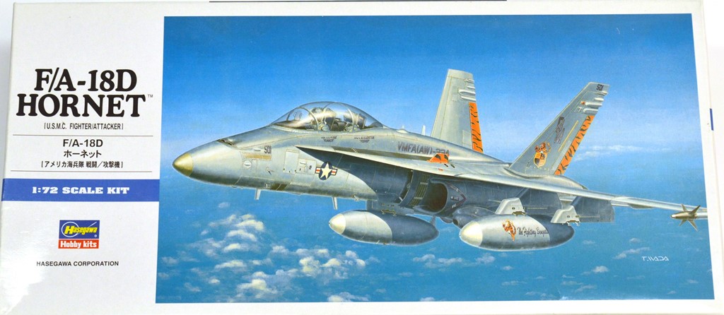Hasegawa McDonnell Douglas F/A-18D Hornet Build in 1/72 Scale