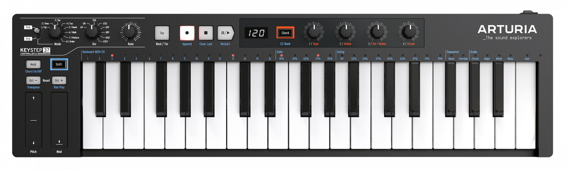 Arturia KeyStep 37 | MIDI、CV対応 37キー USB MIDIキーボード