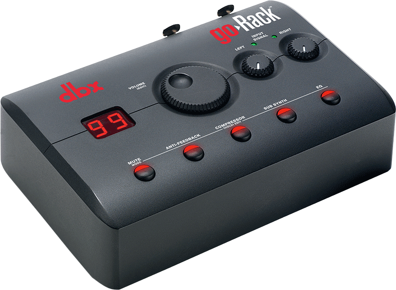 ありそうでなかった便利なコンパクトPAプロセッサー dbx goRack