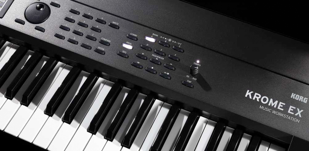 KORG KROME EX シリーズ | 新ピアノやEDM系音色を追加した