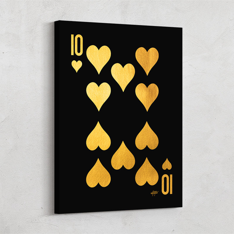 Heartfelt Ten of Hearts - Love for the Game Wall Art – Inktuitive