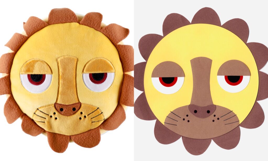 耳をすませば」夕子の部屋のクッション（抱きまくら）テンプレート