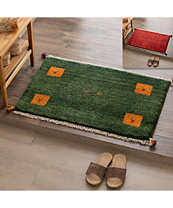 ☆ペルシャ手織りギャッベ 玄関マットMサイズ 11 | 三越伊勢丹