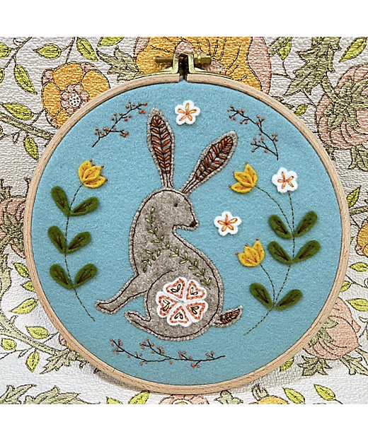 ☆枠付きフェルトキット（うさぎ） | Corinne Lapierre/コリーヌ