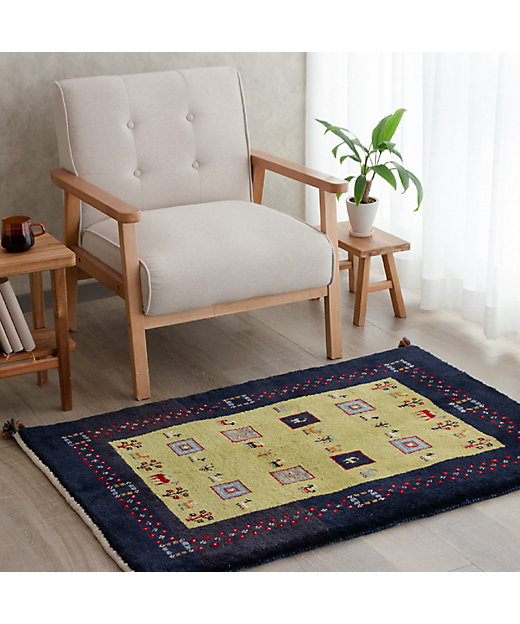 ☆ペルシャ 手織りギャッベ 玄関マットLサイズ 5 | 三越伊勢丹