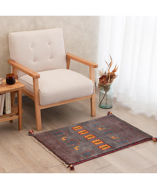 ☆ペルシャ手織りギャッベ 玄関マットMサイズ［8］ | 三越伊勢丹