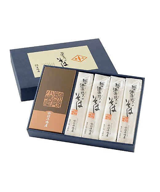 越品】長岡小嶋屋 越の海藻挽きそば乾麺詰合せKS－8T | NIIGATA 越