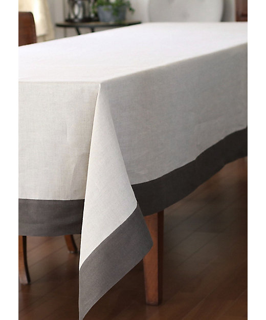 AX Linen＞クラシックソリッド テーブルクロス ナチュラル