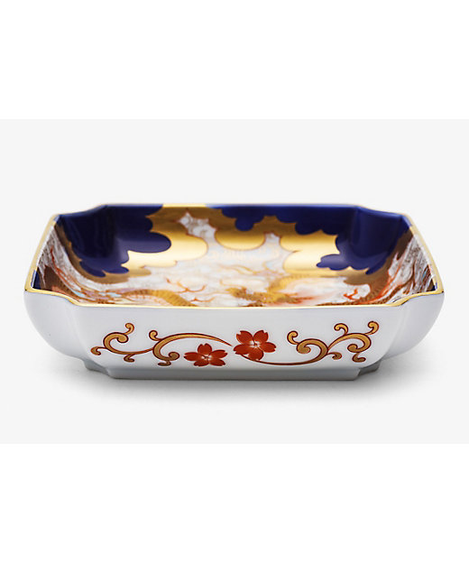 染錦金彩雲龍 角4号飾皿 | 深川製磁/フカガワセイジ | 三越伊勢丹