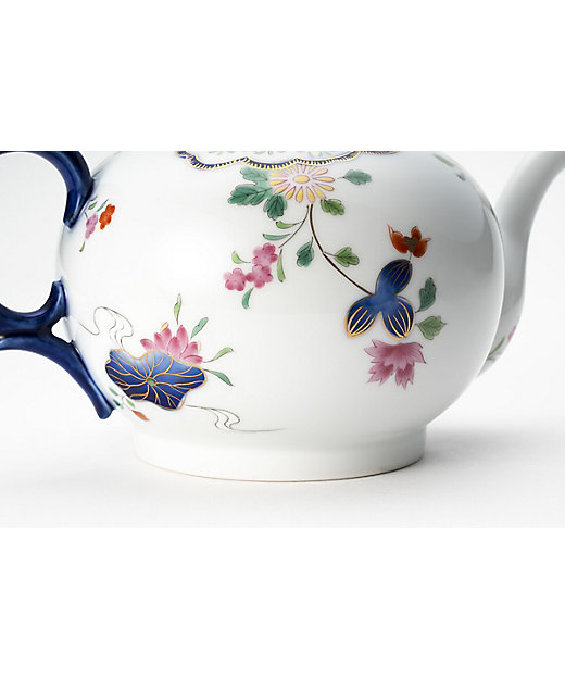 染錦絢爛草花絵 花結びポット | 深川製磁/フカガワセイジ | 三越伊勢丹