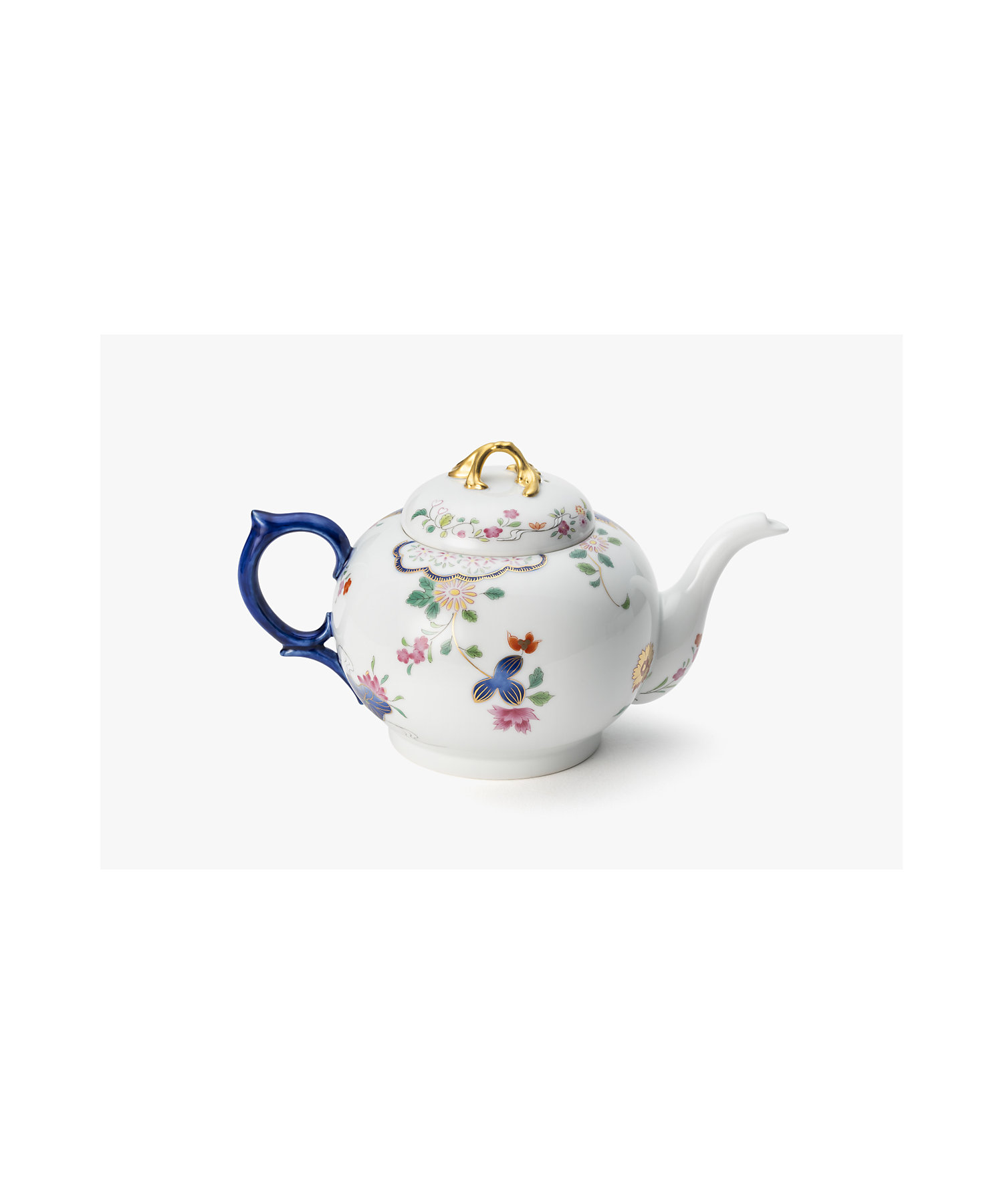 染錦絢爛草花絵 花結びポット | 深川製磁/フカガワセイジ | 三越伊勢丹