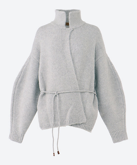 DOLMAN SLEEVE KNIT STRING JACKET