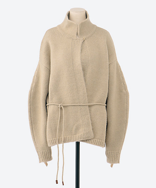 DOLMAN SLEEVE KNIT STRING JACKET