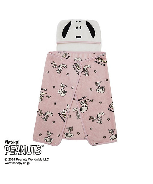 ピーナッツ（スヌーピー） フード付 ブランケット（ひざ掛