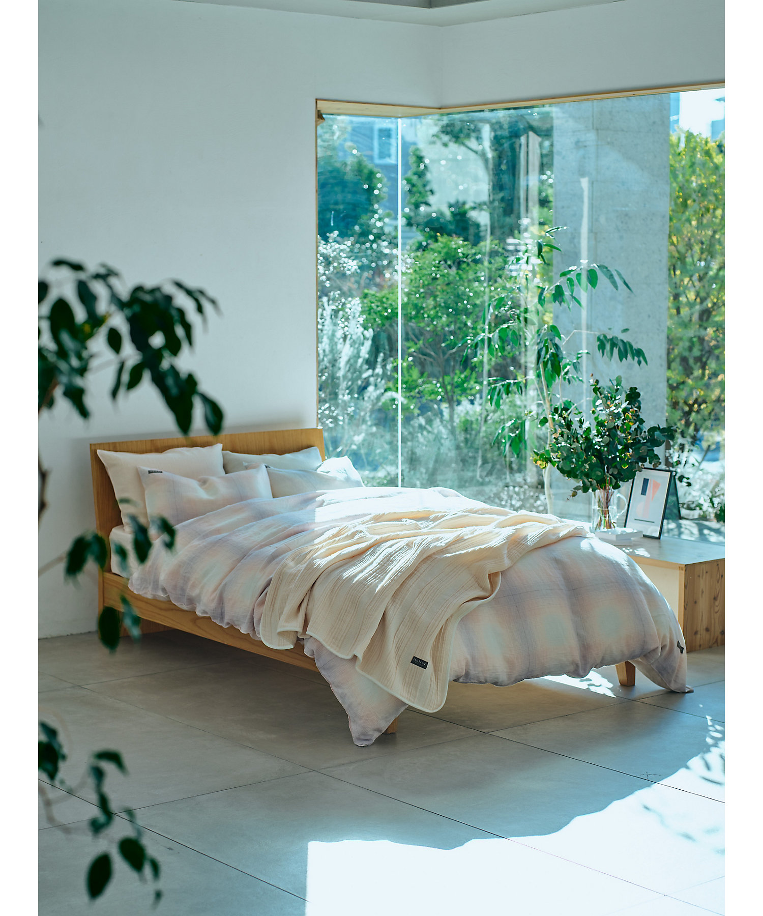 イトリエ 先染めリネン掛ふとんカバー（PI04220665） | 西川