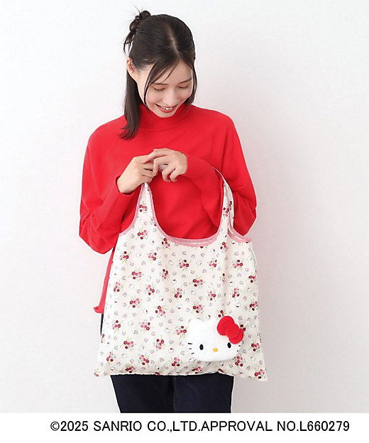 サンリオキャラクターズ コラボ】ハローキティ×ロザンヌ柄 パッカブル