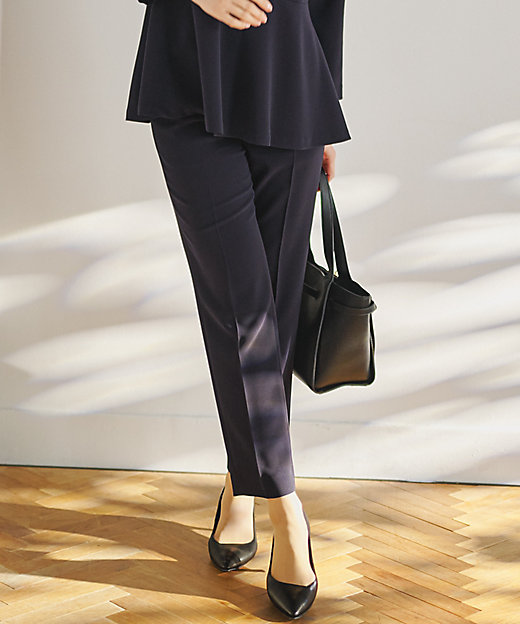 セットアップ対応／VERY掲載】トリアセダブルジョーゼット パンツ