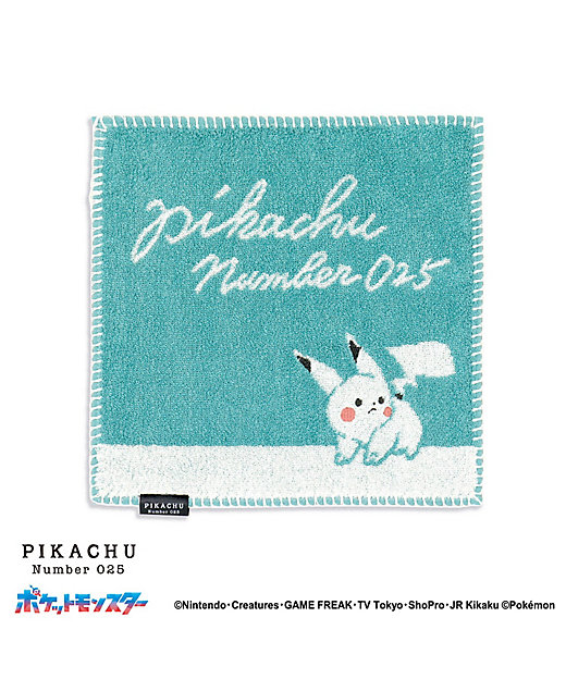ポケットモンスター ホワイト＿ピカチュウ タオルハンカチ