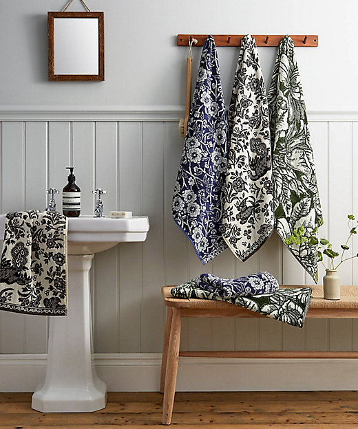 ☆【予約販売】ブラックリーガルピーコックバスタオル【4月中旬以降