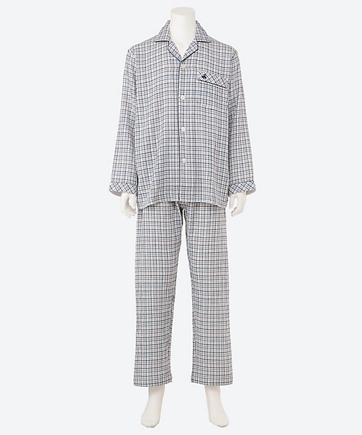 パジャマ やわらかダブルガーゼチェック 0126035721