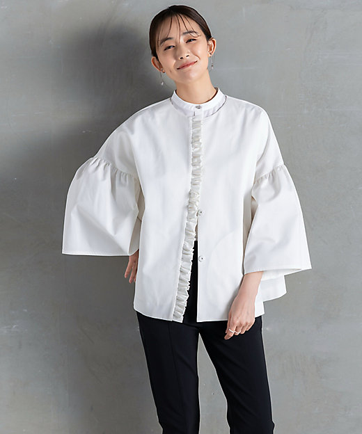 フロントフリルフレアコート（Ray） AMー2603ー002 | Ame