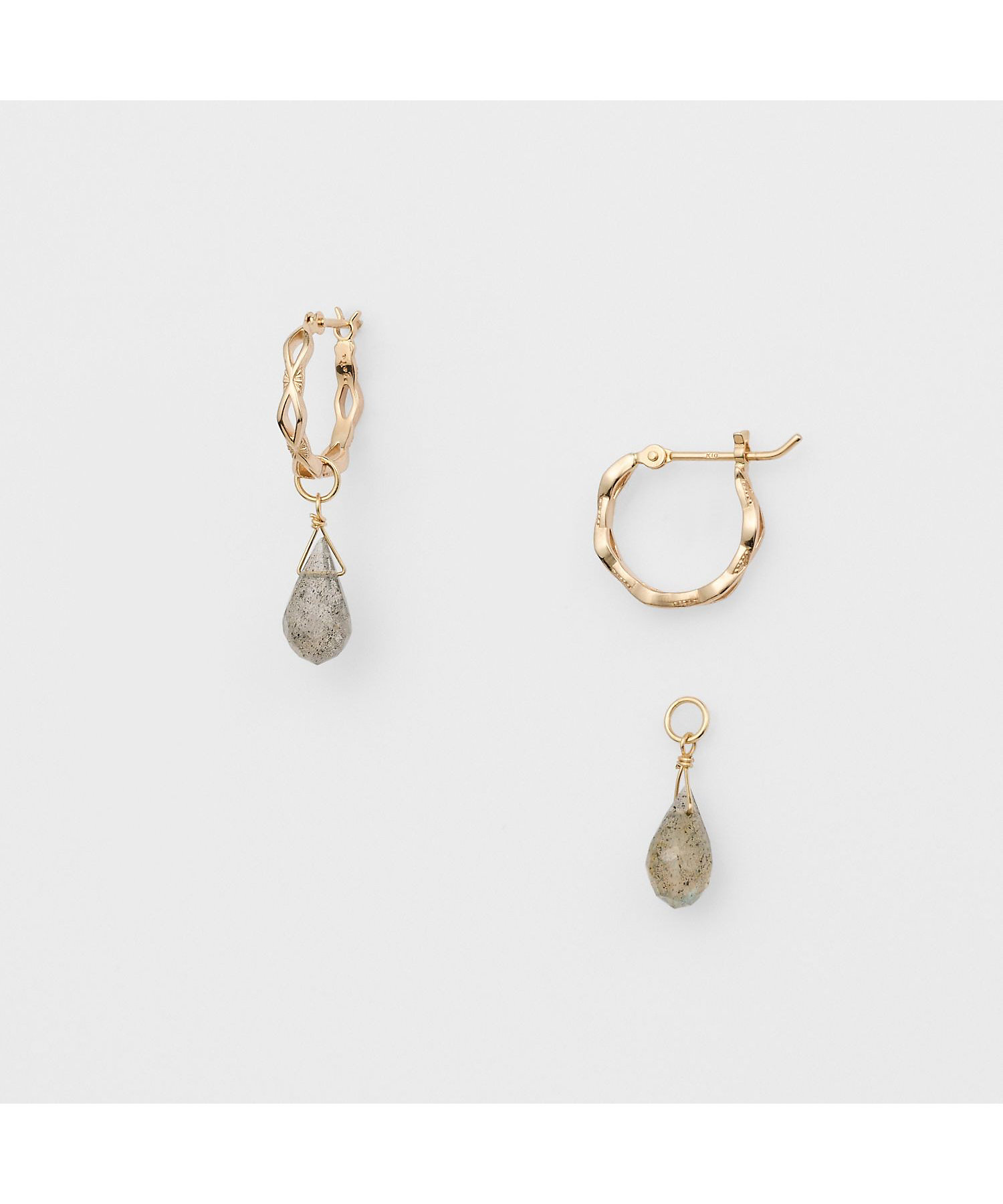 K5ラブラドライトピアスセット | agete/アガット | 三越伊勢丹