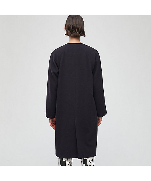 ナッピングウール ノーカラーコート | maison TOMORROWLAND/メゾン