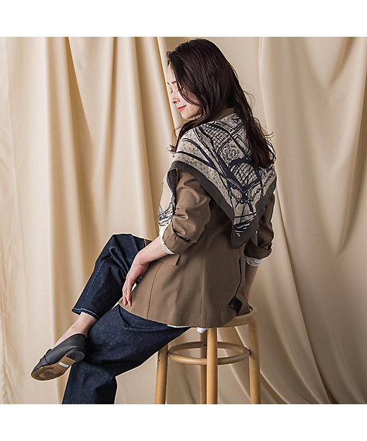 馬車柄スクエアシルクスカーフ | LAUTREAMONT (Women)/ロートレアモン