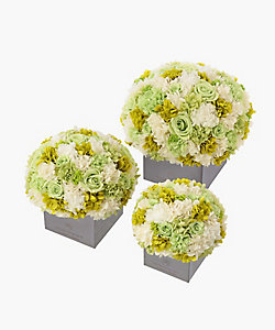 プリザーブドフラワーアレンジメント（ホワイト・手提げあり