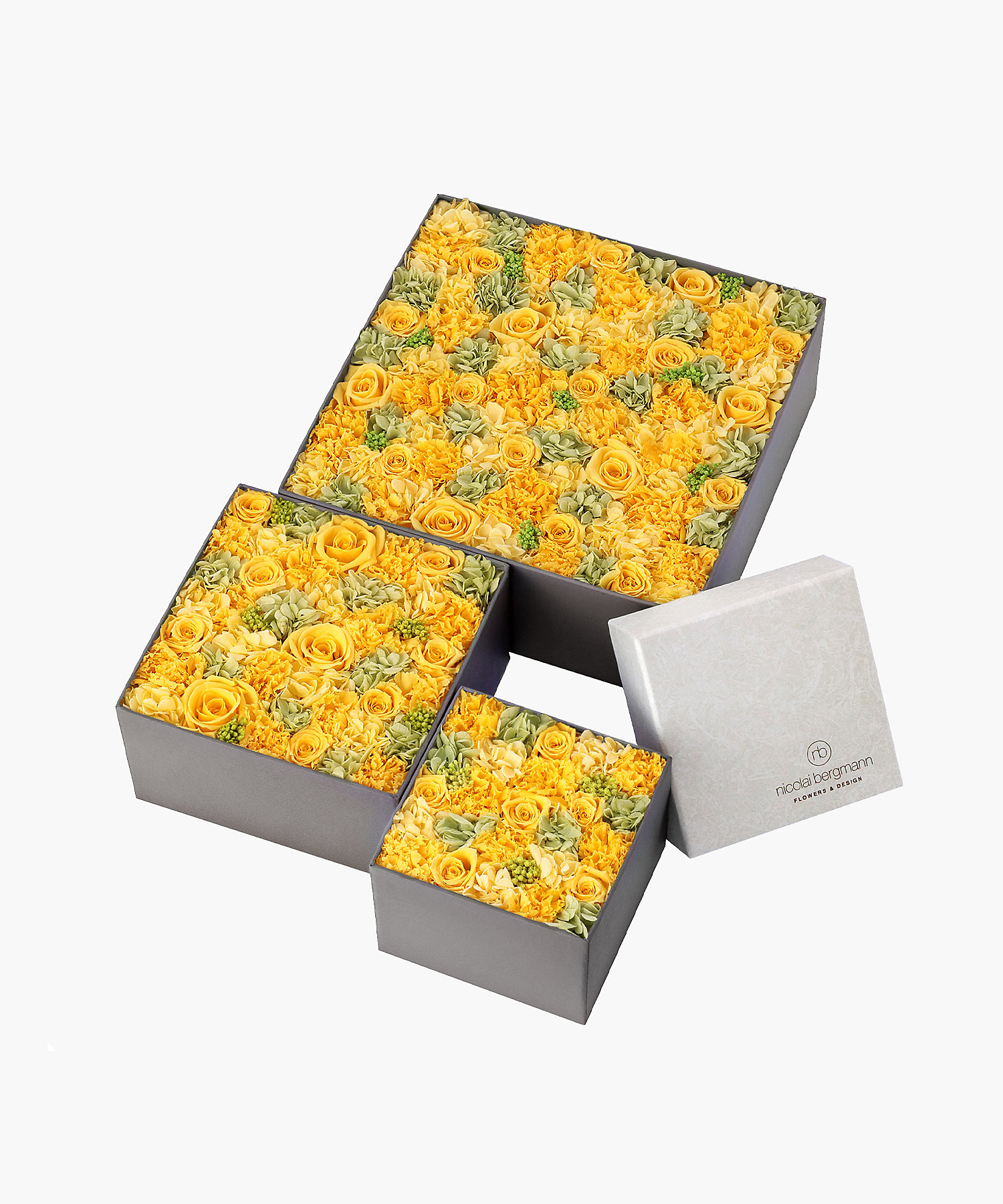 プリザーブドフラワーボックス（イエロー） | Nicolai Bergmann