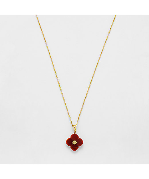 カーネリアン フラワー ネックレス VBMP401540CA