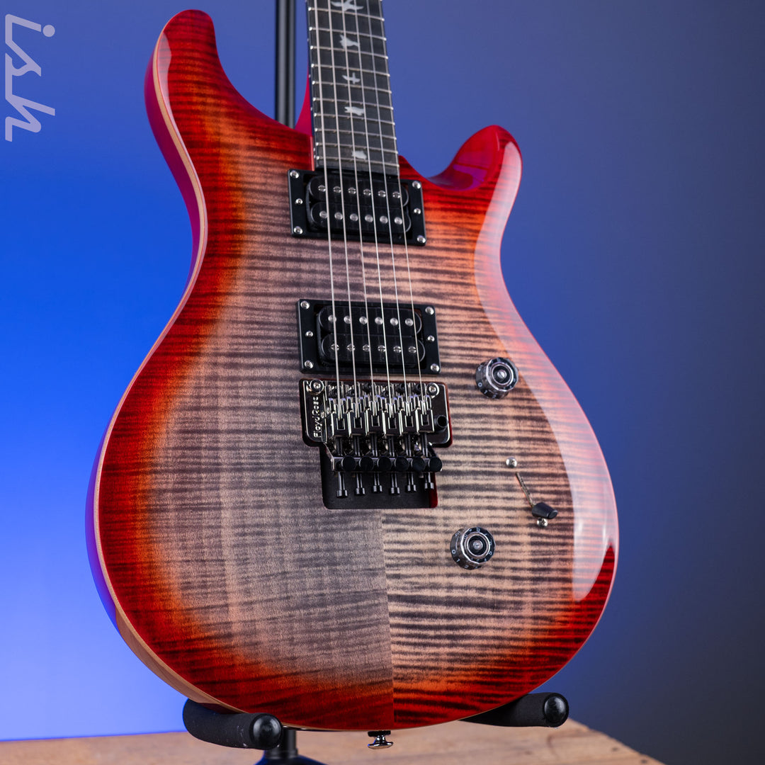 PRS SE Custom 24 Floyd Electric Guitar Charcoal Cherry Burst *2025