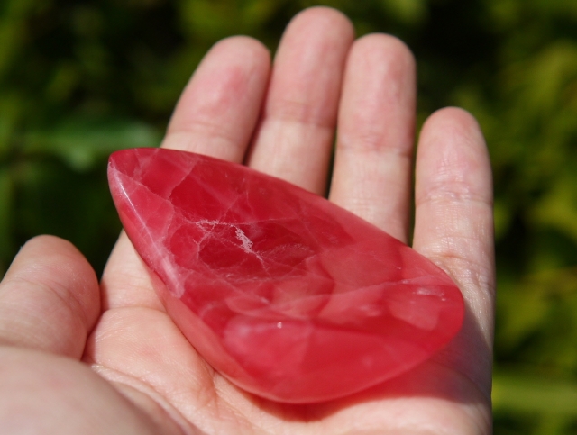 スイートホーム鉱山インカローズロードクロサイトエッグ型天然石水晶貴石