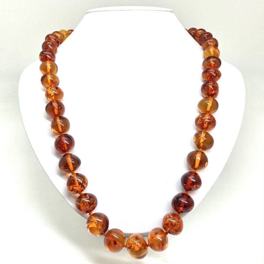天然本琥珀ネックレス 65.92gの買取実績｜色石BANK