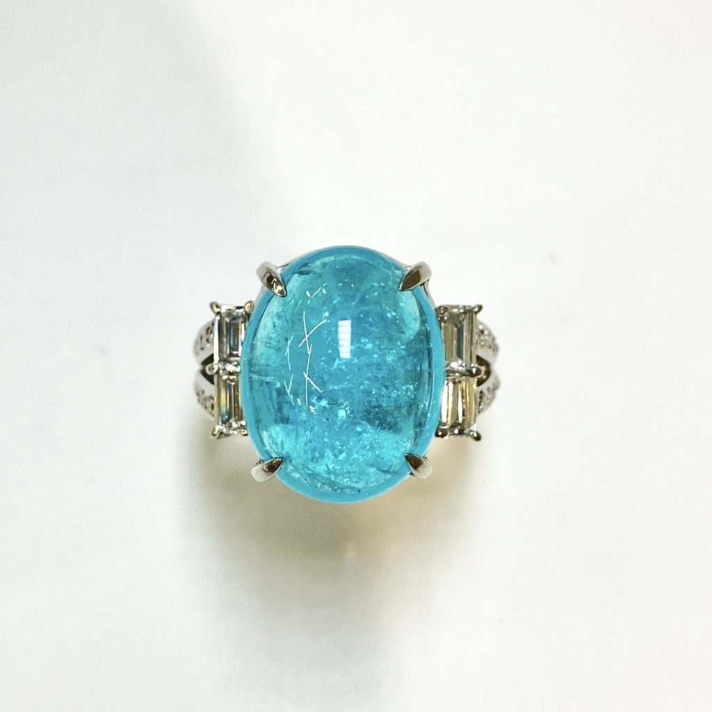 パライバトルマリン 0.7ct リングの買取実績｜色石BANK